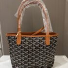Goyard Mini Anjou Tote, Gold, detail 2