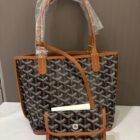 Goyard Mini Anjou Tote, Gold, detail 1