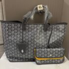 Goyard Saint Louis PM, Grey, detail 1